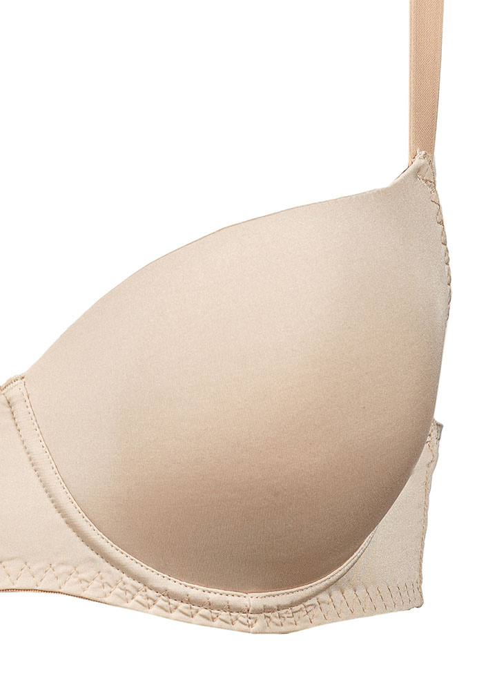 Soutien-gorge push-up armaturé en microfibre